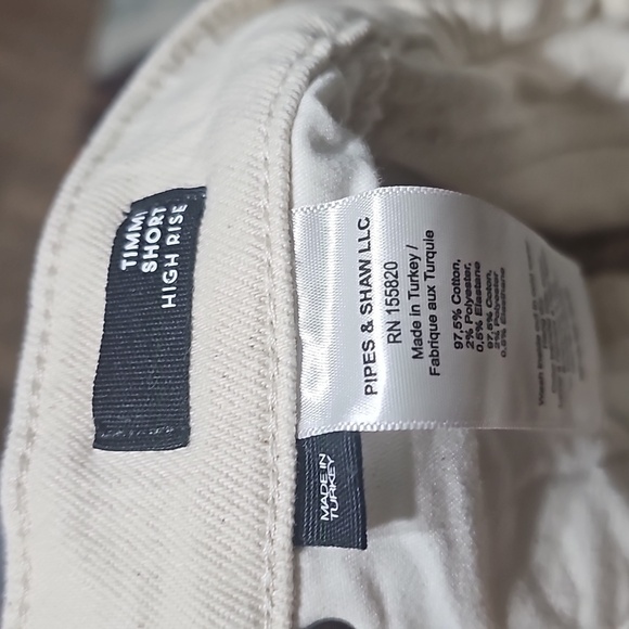 Veronica Beard Cream High-Waisted Booty Shorts Timmi Size 2/26‎ - Picture 7 of 9